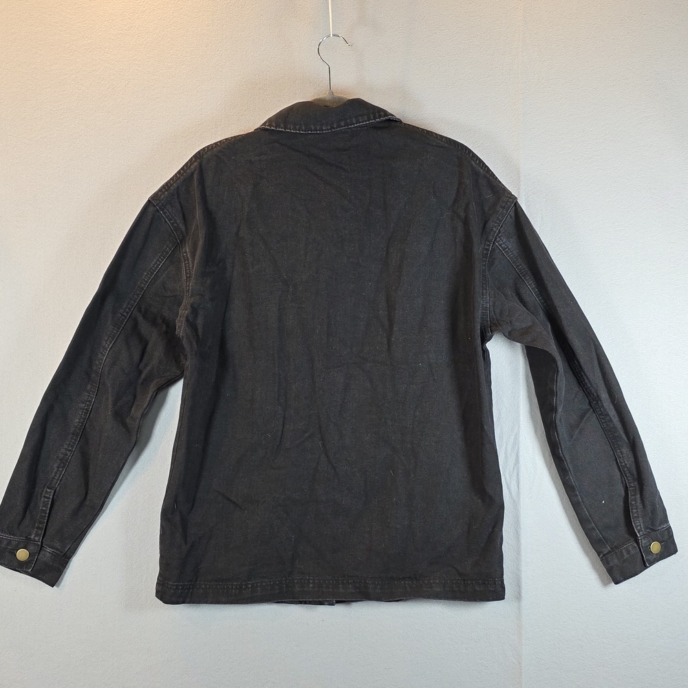 Women's Black Denim Jacket Size Small - Picture 2 of 4